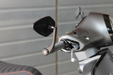 Lenkerenden-Spiegel  Typ 4 - MG BIKETEC - Vespa GTS/GTV/HPE - schwarz-eloxiert